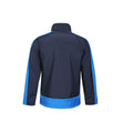 Navy-New Royal - Back - Regatta Mens Contrast Three Layer Printable Soft Shell Jacket