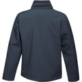 Navy-French Blue - Back - Regatta Standout Mens Ablaze Printable Soft Shell Jacket