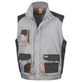 Grey-Black - Front - Result Work-Guard Mens Lite Gilet