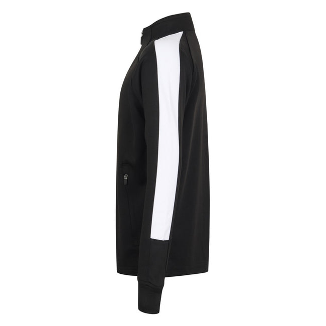 Black-White - Lifestyle - Finden And Hales Kids Knitted Tracksuit Top