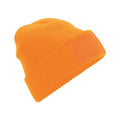Fluorescent Orange - Front - Beechfield Adults Thinsulate Printers Beanie