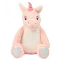 Pink - Front - Mumbles Pink Zippie Unicorn Soft Toy