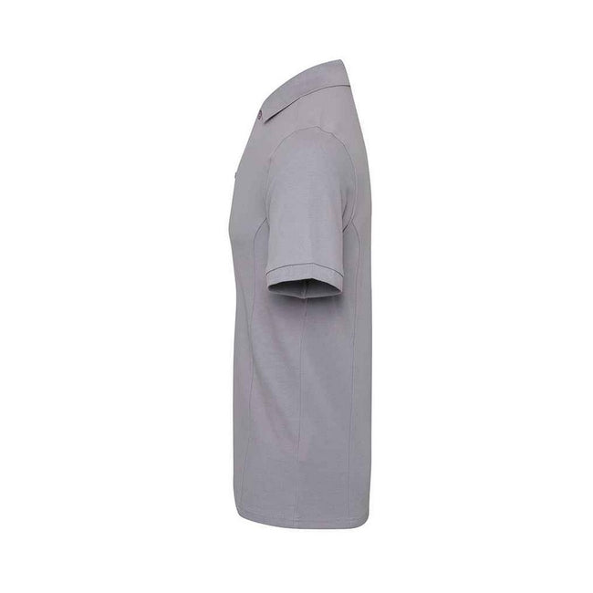 Silver - Side - Premier Mens Coolchecker Plus Piqu Polo Shirt