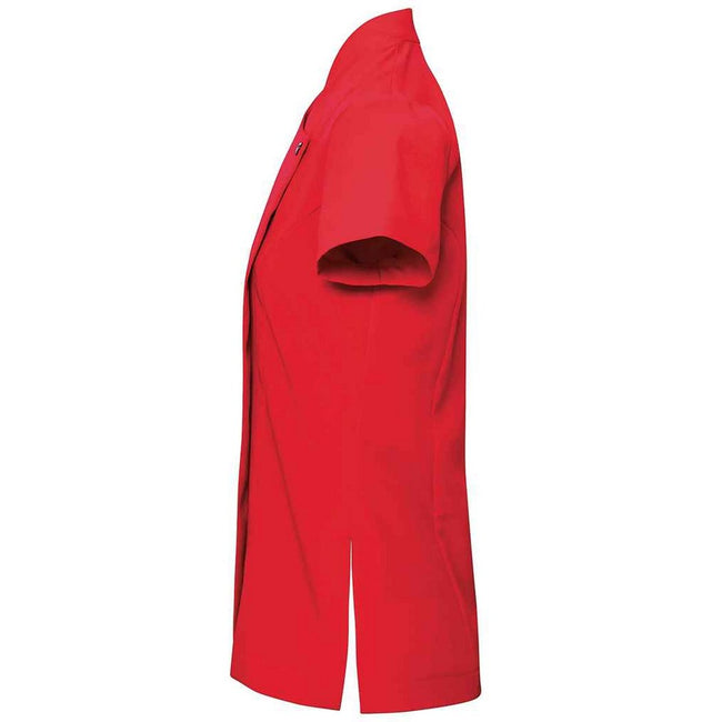 Strawberry Red - Side - Premier Womens-Ladies Blossom Short Sleeve Tunic