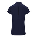 Navy - Back - Premier Womens-Ladies Blossom Short Sleeve Tunic