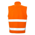 Fluorescent Orange-Black - Back - Result Adults Safe-Guard Printable Safety Soft Shell Gilet