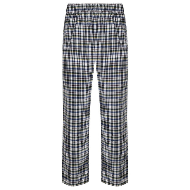 White-Multi Check - Back - SF Mens Tartan Lounge Pants