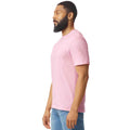 Light Pink - Side - Gildan Mens SoftStyle Ringspun T-Shirt