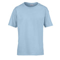Light Blue - Front - Gildan Childens-Kids SoftStyle Ringspun T-Shirt