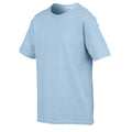 Light Blue - Side - Gildan Childens-Kids SoftStyle Ringspun T-Shirt