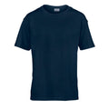 Navy - Front - Gildan Childens-Kids SoftStyle Ringspun T-Shirt