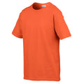 Orange - Side - Gildan Childens-Kids SoftStyle Ringspun T-Shirt