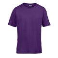 Purple - Front - Gildan Childens-Kids SoftStyle Ringspun T-Shirt