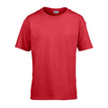 Red - Front - Gildan Childens-Kids SoftStyle Ringspun T-Shirt