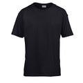 Black - Front - Gildan Childens-Kids SoftStyle Ringspun T-Shirt