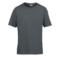 Charcoal - Front - Gildan Childens-Kids SoftStyle Ringspun T-Shirt