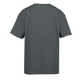Charcoal - Back - Gildan Childens-Kids SoftStyle Ringspun T-Shirt