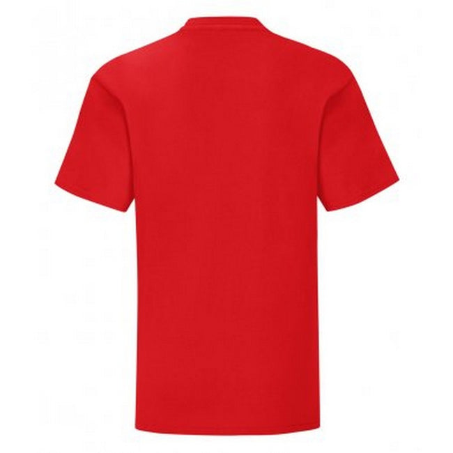 Red - Back - Fruit Of The Loom Childrens-Kids Iconic T-Shirt