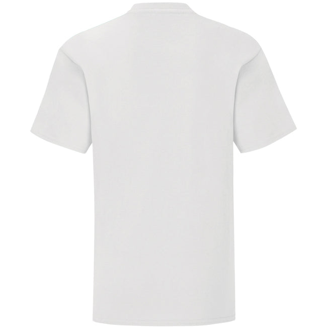 White - Back - Fruit Of The Loom Childrens-Kids Iconic T-Shirt