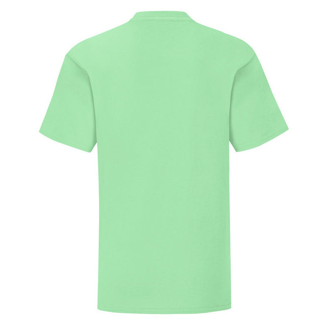 Neo Mint - Back - Fruit Of The Loom Childrens-Kids Iconic T-Shirt