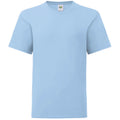 Sky Blue - Front - Fruit Of The Loom Childrens-Kids Iconic T-Shirt