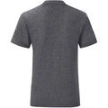Dark Heather - Back - Fruit Of The Loom Mens Iconic T-Shirt