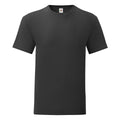 Black - Front - Fruit Of The Loom Mens Iconic T-Shirt