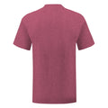 Heather Burgundy - Back - Fruit Of The Loom Mens Iconic T-Shirt