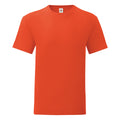 Flame Orange - Front - Fruit Of The Loom Mens Iconic T-Shirt
