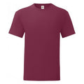 Burgundy - Front - Fruit Of The Loom Mens Iconic T-Shirt