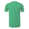 Heather Kelly Green - Back - Bella + Canvas Adults Unisex Heather CVC T-Shirt