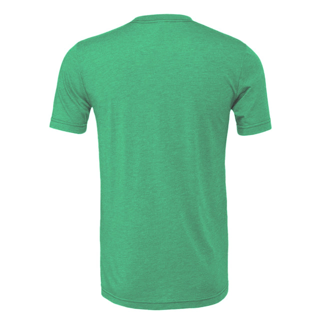 Heather Kelly Green - Back - Bella + Canvas Adults Unisex Heather CVC T-Shirt