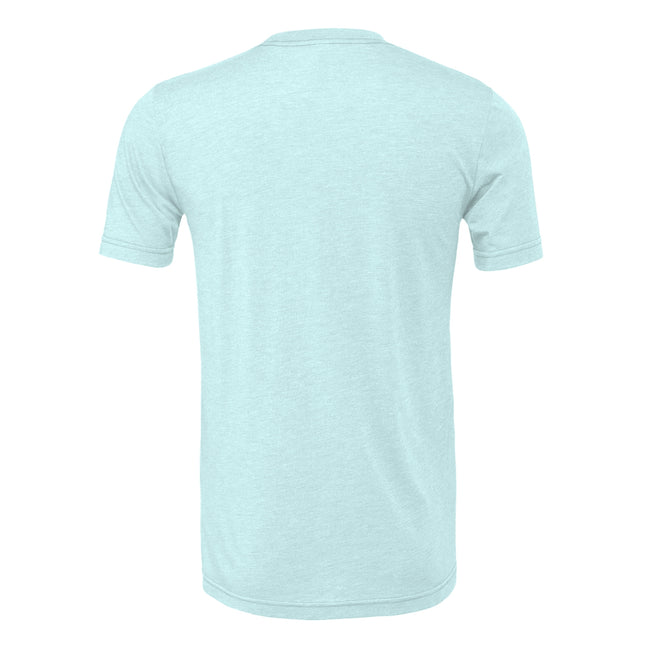Heather Ice Blue - Back - Bella + Canvas Adults Unisex Heather CVC T-Shirt