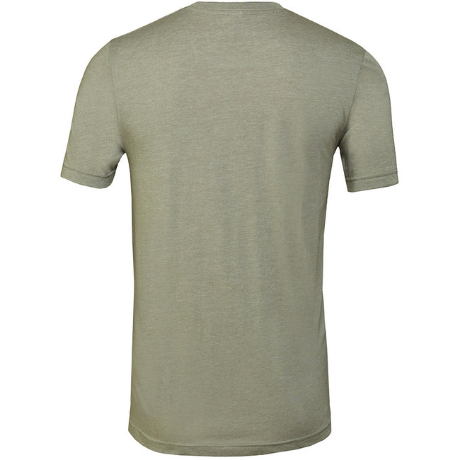 Heather Stone Grey - Back - Bella + Canvas Adults Unisex Heather CVC T-Shirt