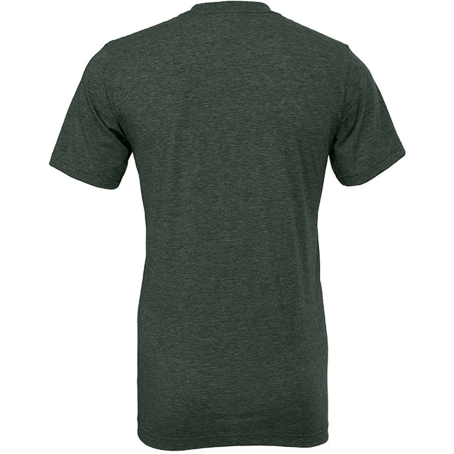 Heather Forest Green - Back - Bella + Canvas Adults Unisex Heather CVC T-Shirt