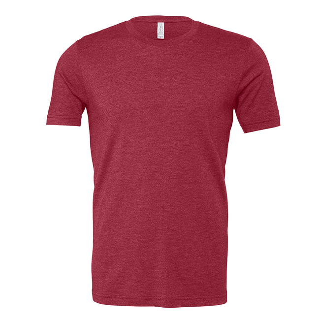 Heather Cardinal Red - Front - Bella + Canvas Adults Unisex Heather CVC T-Shirt
