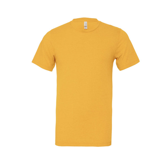 Heather Yellow Gold - Front - Bella + Canvas Adults Unisex Heather CVC T-Shirt
