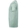 Prism Dusty Blue Heather - Side - Bella + Canvas Adults Unisex Heather CVC T-Shirt
