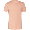Coral Sunset Heather - Front - Bella + Canvas Adults Unisex Heather CVC T-Shirt