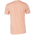 Coral Sunset Heather - Back - Bella + Canvas Adults Unisex Heather CVC T-Shirt
