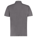 Charcoal Grey - Back - Kustom Kit Mens Regular Fit Workforce Pique Polo Shirt