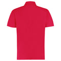 Red - Back - Kustom Kit Mens Regular Fit Workforce Pique Polo Shirt