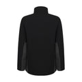 Black-Charcoal - Side - Henbury Adults Unisex Contrast Soft Shell Jacket