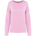 Pale Pink - Front - Kariban Womens-Ladies Oversized Sweatshirt