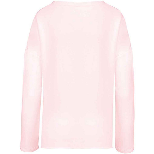 Pale Pink - Back - Kariban Womens-Ladies Oversized Sweatshirt