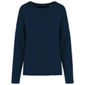 Navy - Front - Kariban Womens-Ladies Oversized Sweatshirt