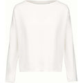 Off White - Front - Kariban Womens-Ladies Oversized Sweatshirt