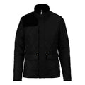 Black-Black - Front - Kariban Womens-Ladies Quilted Jacket