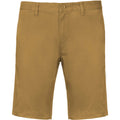 Camel - Front - Kariban Mens Chino Bermuda Shorts