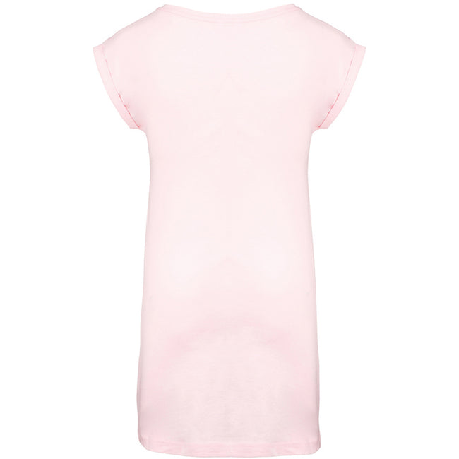 Pale Pink - Back - Kariban Womens-Ladies T-Shirt Dress